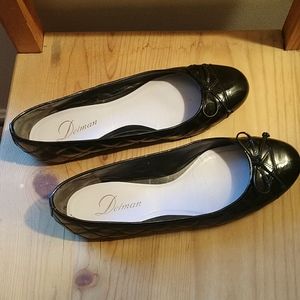 Delman Black Flats - Size 9